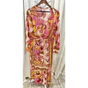 Truth NYC  Boho Duster Top Swim Cover Hippie Maximalist Festival 70s Retro - 1X